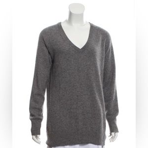 100% cashmere v neck sweater